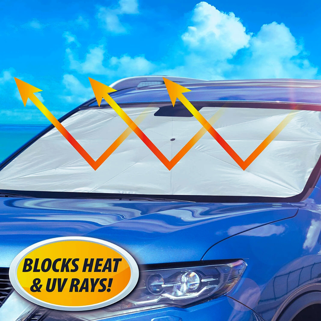 Car Windshield Sunshade – Heat Protection for Front Window