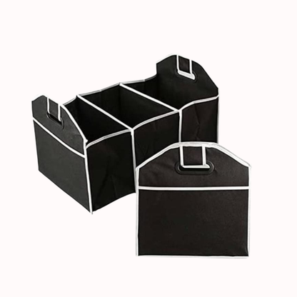 Foldable Car Trunk Organizer with Multiple Compartments