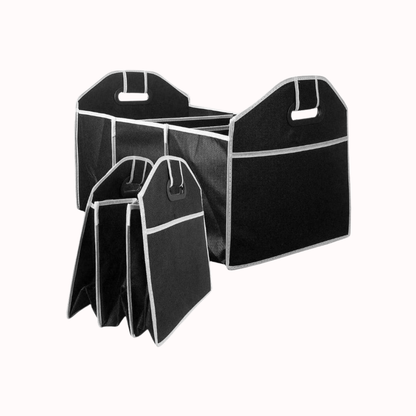 Foldable Car Trunk Organizer with Multiple Compartments