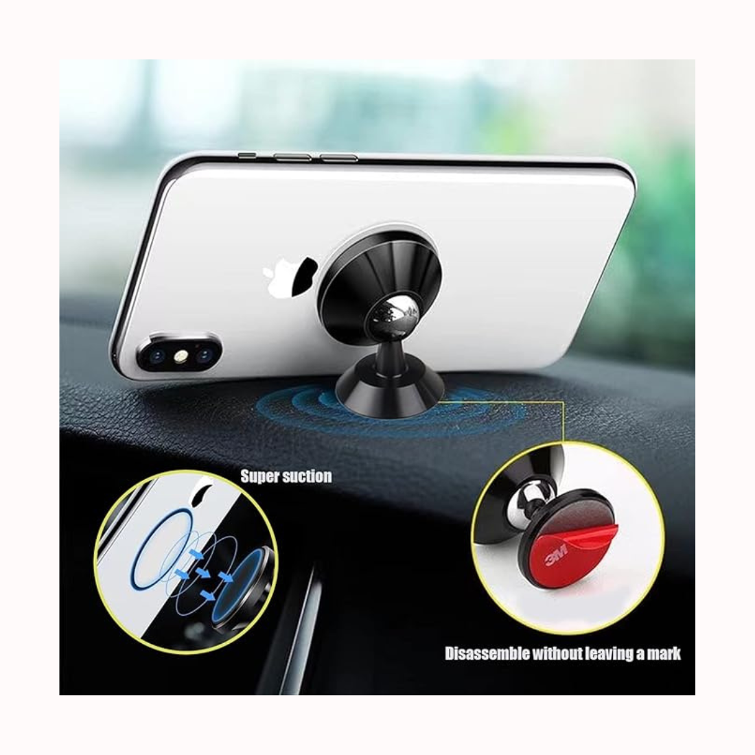Magnetic Dashboard Phone Holder for Car – Universal Fit