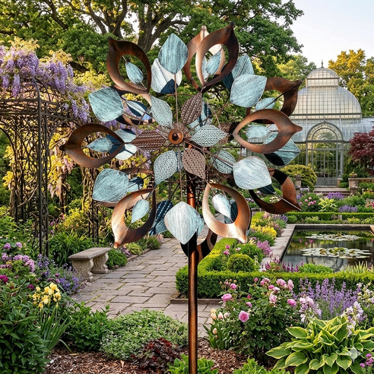 The Solstice Glow Kinetic Sculpture Wind Spinner